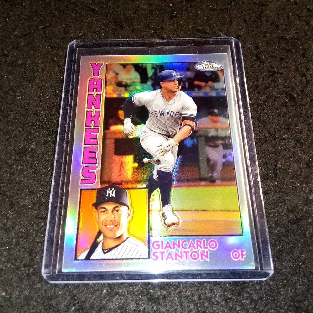2019 Topps Chrome Giancarlo Stanton card yankees